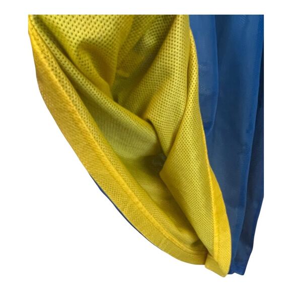 Mens Reversible Jersey T-Shirt Tee Shirt Sports Practice Scrimmage Blue Yellow - Picture 6 of 6